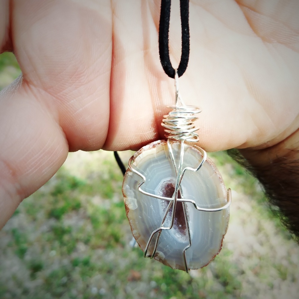 Geode necklace